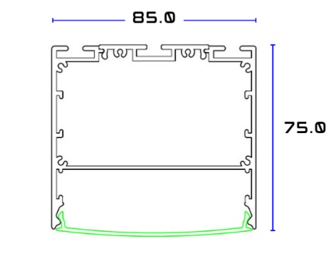 چراغ خطی روکار دی بی لوکس مدل sm-B8575
